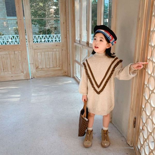 korean children's autumn winter 2020 m9237 new mid long pullover sweater fashion girls' woolen drs, Blue
korean children's autumn winter 2020 m9237 new mid long pullover sweater fashion girls' woolen drs, Blue