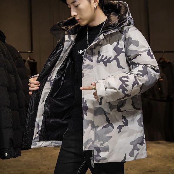 camouflage jacket male long thickening easy leisure double collar hooded men long winter new white duck down, Black
camouflage jacket male long thickening easy leisure double collar hooded men long winter new white duck down, Black