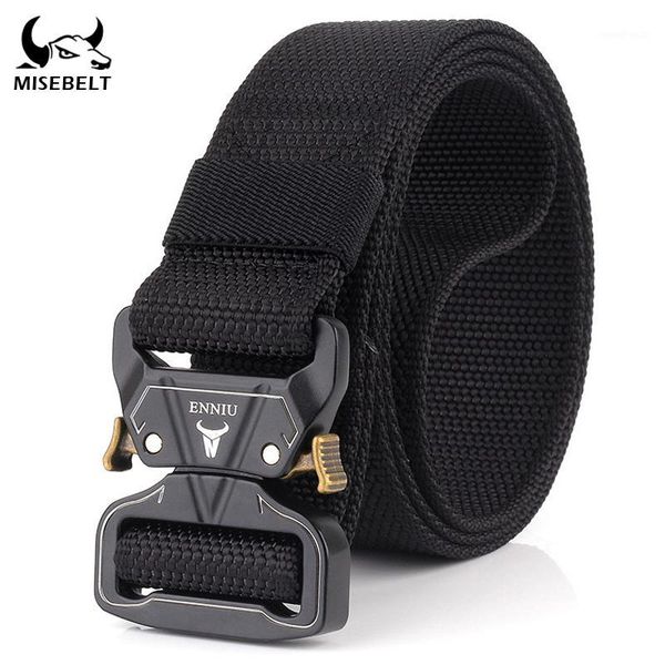 waist support hard metal quick release buckle tactical belt soft real nylon training non-slip texture outdoor accessories1, Black;gray
waist support hard metal quick release buckle tactical belt soft real nylon training non-slip texture outdoor accessories1, Black;gray