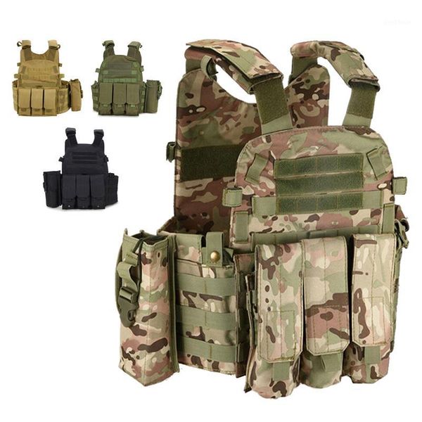 hunting jackets 6094 molle vest tactical combat body armor gear paintball wargame protection with accessories bag1, Camo;black
hunting jackets 6094 molle vest tactical combat body armor gear paintball wargame protection with accessories bag1, Camo;black