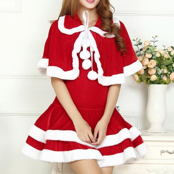 christmas women's dress fashion cloak sleeve cascading ruffle mini dress elegant evening party dresses with christmas hat s-2xl1, White;black
christmas women's dress fashion cloak sleeve cascading ruffle mini dress elegant evening party dresses with christmas hat s-2xl1, White;black