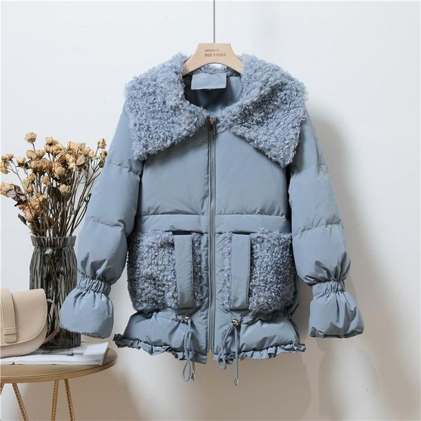 women's down & parkas ailegogo winter women cashmere collar oversize 90% white duck coat patchwork thick warm snow jacket outwear, Black
women's down & parkas ailegogo winter women cashmere collar oversize 90% white duck coat patchwork thick warm snow jacket outwear, Black