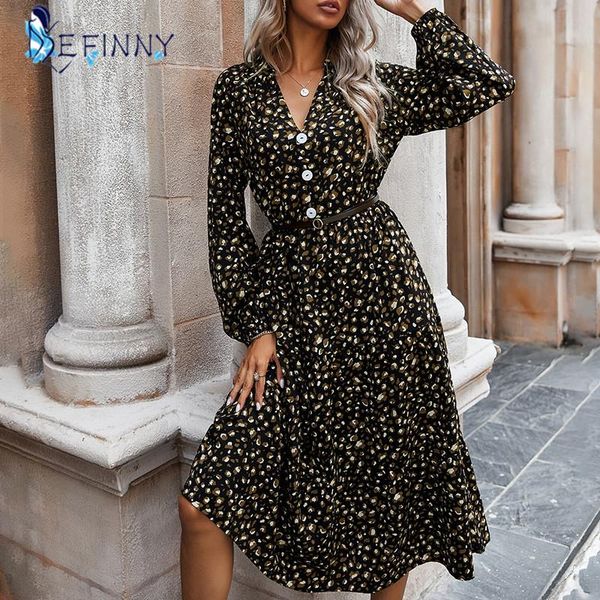 women leopard print v neck elegant dress ladies button vintage long sleeve party maxi dresses plus size dress vestidos, Black;gray
women leopard print v neck elegant dress ladies button vintage long sleeve party maxi dresses plus size dress vestidos, Black;gray