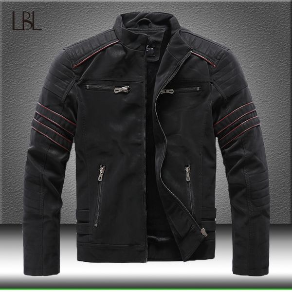 autumn winter men's leather jacket casual motorcycle pu jacket coats male fleece thick warm windbreaker overcoat, Black
autumn winter men's leather jacket casual motorcycle pu jacket coats male fleece thick warm windbreaker overcoat, Black