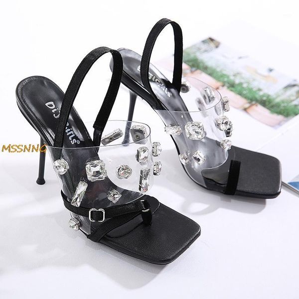 sandals summer women's high heel transparent pvc diamond thin heels ladies shoes fashion squre toe peep sanals1, Black
sandals summer women's high heel transparent pvc diamond thin heels ladies shoes fashion squre toe peep sanals1, Black