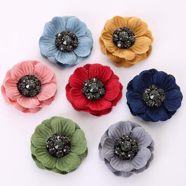 4cm artificial satin hair flowers with rhinestone center , brooch flower for diy headband accessories1
4cm artificial satin hair flowers with rhinestone center , brooch flower for diy headband accessories1