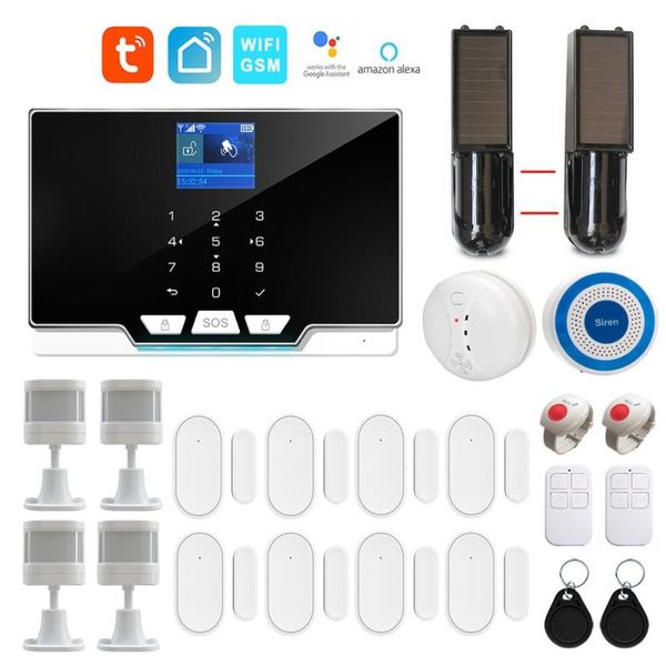 wifi gsm tuya smartlife app remote control intelligent home burglar alarm system solar powered ir optional
wifi gsm tuya smartlife app remote control intelligent home burglar alarm system solar powered ir optional