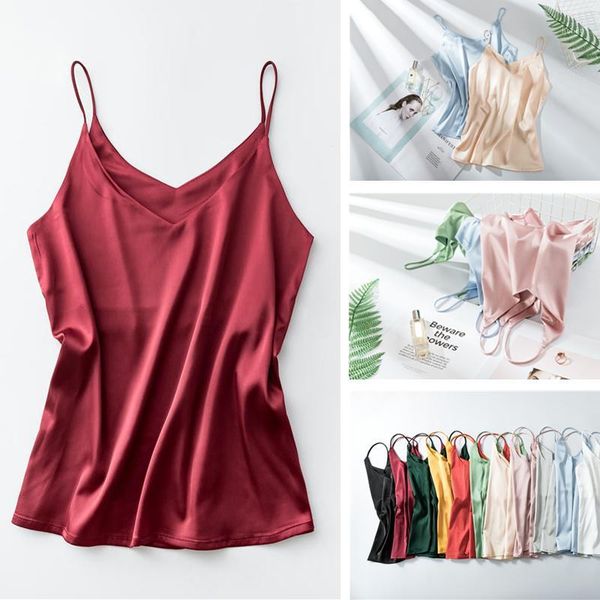 2020 women v neck basic summer satin silk tank blusas casual womens vest camisole vest female shirt plus size1, White
2020 women v neck basic summer satin silk tank blusas casual womens vest camisole vest female shirt plus size1, White