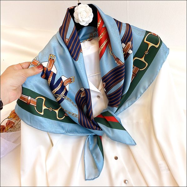 women scarf foulard satin scarf female silk head scarves for ladies hand rolled scarf 90, Blue;gray
women scarf foulard satin scarf female silk head scarves for ladies hand rolled scarf 90, Blue;gray
