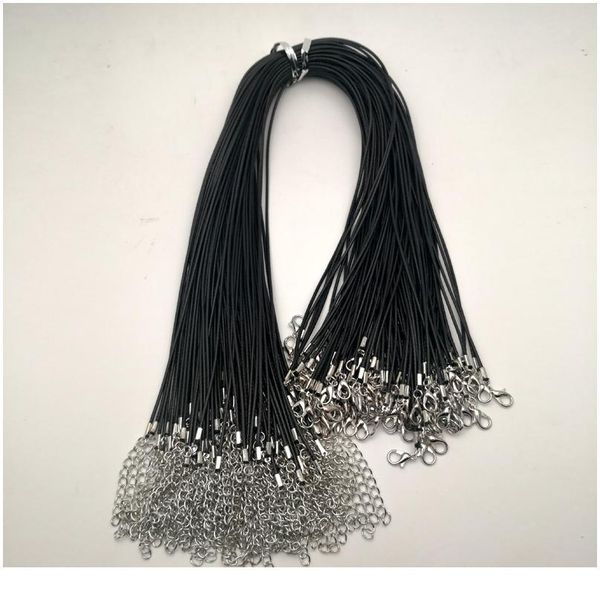 wholesale 1.5mm black wax rope lobster clasp necklace lanyard good quality fashion jewelry pendant cords 50pcs/lot jllsuu, Silver
wholesale 1.5mm black wax rope lobster clasp necklace lanyard good quality fashion jewelry pendant cords 50pcs/lot jllsuu, Silver