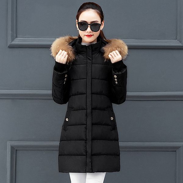 2021 newwinter long jacket for women slim thick prakas plus size hooded with fur collar office ladies female coats mujer 15t1, Black
2021 newwinter long jacket for women slim thick prakas plus size hooded with fur collar office ladies female coats mujer 15t1, Black
