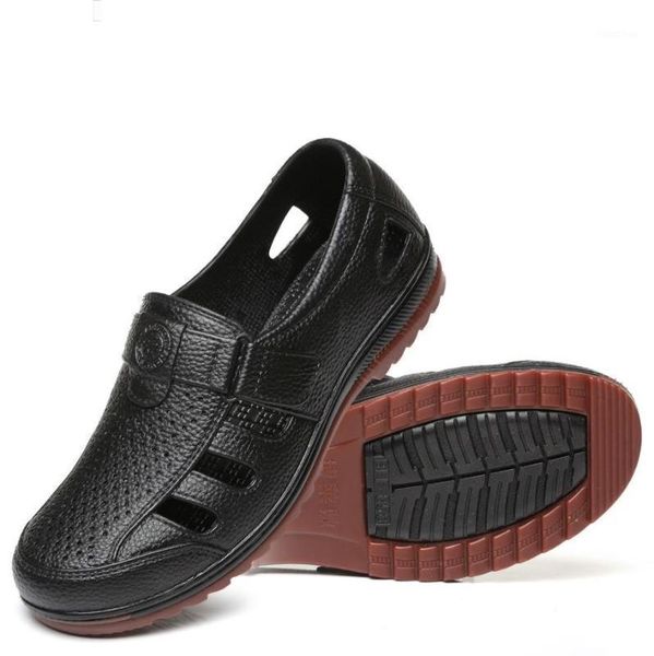 new summer hollow out mens casual sandals breathable soft leather mens sandals pu rubber cool male flat1, Black
new summer hollow out mens casual sandals breathable soft leather mens sandals pu rubber cool male flat1, Black