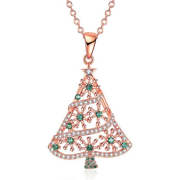 exquisite rose gold christmas tree shape alloy necklace pendant inlay cubic zirconia crystal necklace pendants for female, Silver
exquisite rose gold christmas tree shape alloy necklace pendant inlay cubic zirconia crystal necklace pendants for female, Silver