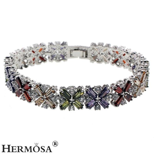 hermosa jewelry rice word tennis bracelet unique fashion silver color bracelets 7 inches qa26, Black
hermosa jewelry rice word tennis bracelet unique fashion silver color bracelets 7 inches qa26, Black