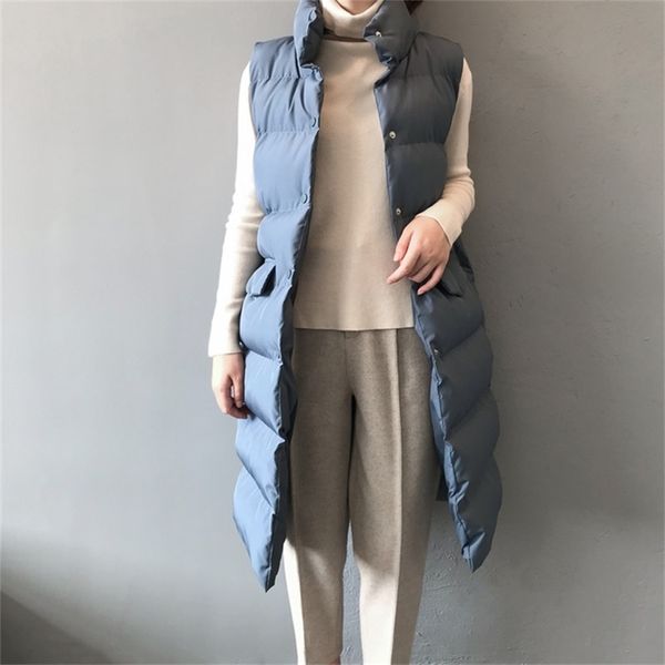 winter waistcoats women coat lady long warm jacket vest cotton padded gilet femme y201012, Black;brown
winter waistcoats women coat lady long warm jacket vest cotton padded gilet femme y201012, Black;brown