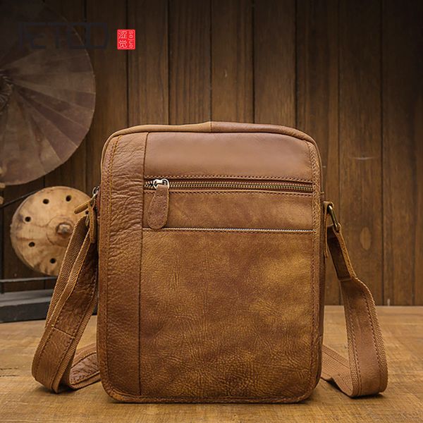hbp aetoo layer cowhide casual business men's messenger bag, leather men's shoulder bag, men's retro messenger bag