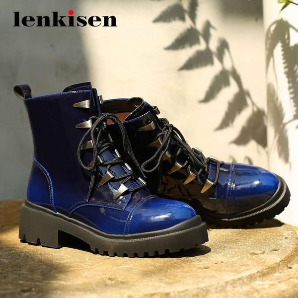 lenkisen motorcycle boots cross-tied platform round toe thick high heel lace up coolest high fashion daily wear ankle boots l2f4, Black
lenkisen motorcycle boots cross-tied platform round toe thick high heel lace up coolest high fashion daily wear ankle boots l2f4, Black