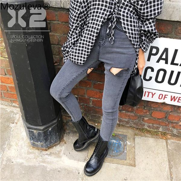 mozuleva streetwear holes jeans female casual pocket skinny pencil pants destroyed ripped denim jean women trousers 2019 autumn1, Blue
mozuleva streetwear holes jeans female casual pocket skinny pencil pants destroyed ripped denim jean women trousers 2019 autumn1, Blue