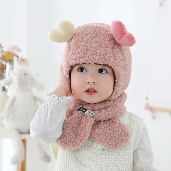 warm korean children's cashmere cartoon love windproof scarf integrated ear protection baby hat, Red;brown
warm korean children's cashmere cartoon love windproof scarf integrated ear protection baby hat, Red;brown