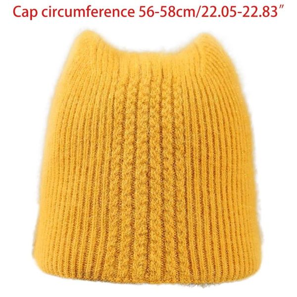 beanie/skull caps winter knitted beanie hat cute kitty ears furry faux wool skull cap ear warmer d0lf, Blue;gray
beanie/skull caps winter knitted beanie hat cute kitty ears furry faux wool skull cap ear warmer d0lf, Blue;gray