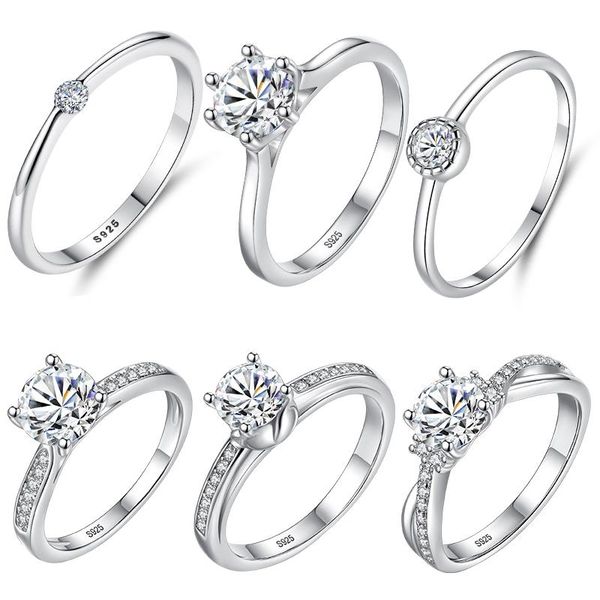 eleshe 100% 925 sterling silver finger rings pave luxury cubic zirconia crystal engagement wedding rings for women fine jewelry, Golden;silver
eleshe 100% 925 sterling silver finger rings pave luxury cubic zirconia crystal engagement wedding rings for women fine jewelry, Golden;silver