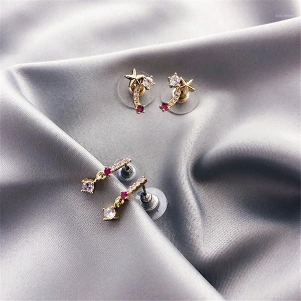 sexemara classic geometric rhinestone women stud earrings pentagonal star zircon earrings jewelry for women1, Golden;silver
sexemara classic geometric rhinestone women stud earrings pentagonal star zircon earrings jewelry for women1, Golden;silver