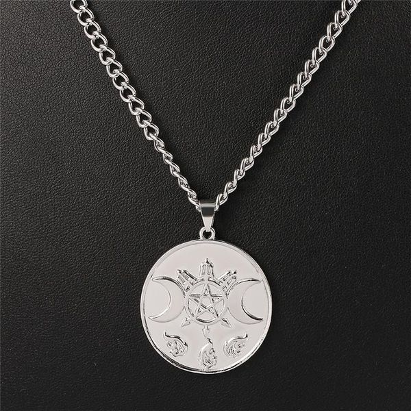chains 2021 fashion wicca sun star moon necklaces for women silver color chain necklace jewellery collier femme gothic collar
chains 2021 fashion wicca sun star moon necklaces for women silver color chain necklace jewellery collier femme gothic collar