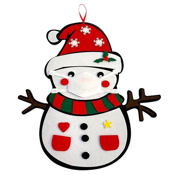 mask christmas set diy snowman felt decorations new gift kids toy wall hanging party ornament for xmas home decor
mask christmas set diy snowman felt decorations new gift kids toy wall hanging party ornament for xmas home decor