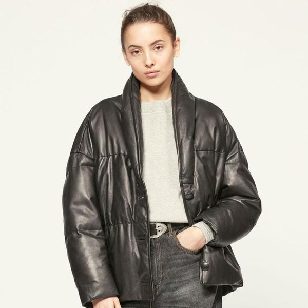 elegant khaki leather jacket women winter vintage stand collar windproof warm button pocket black jacket 2021 womens clothes1
elegant khaki leather jacket women winter vintage stand collar windproof warm button pocket black jacket 2021 womens clothes1