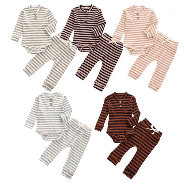 2020 fall toddler baby girls boys clothing set children long sleeve round neck striped bodysuit + drawstring pants set 0-24m1, White
2020 fall toddler baby girls boys clothing set children long sleeve round neck striped bodysuit + drawstring pants set 0-24m1, White