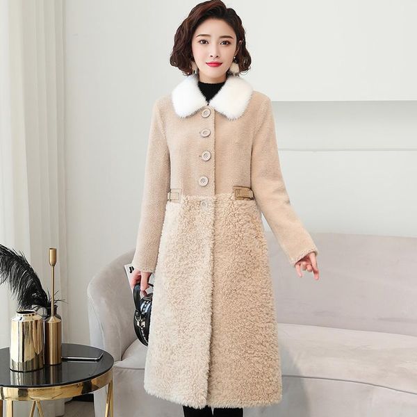 long real fur coat women 100% wool woman jacket autumn winter clothes collar fashion 2020 mulheres casacos pph2909, Black
long real fur coat women 100% wool woman jacket autumn winter clothes collar fashion 2020 mulheres casacos pph2909, Black