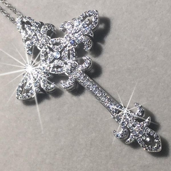 марка 925 серебряный изысканный крест кулон полная картина pave алмазов ожерелье для женщин мужчин распятие шарм ювелирных изделий класса лю, Silver
марка 925 серебряный изысканный крест кулон полная картина pave алмазов ожерелье для женщин мужчин распятие шарм ювелирных изделий класса лю, Silver