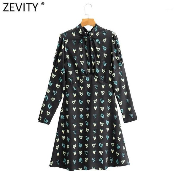 zevity new women sweet hearts print pleats mini dress female back bow tied casual slim cloth chic zipper party vestido ds46821, Black;gray
zevity new women sweet hearts print pleats mini dress female back bow tied casual slim cloth chic zipper party vestido ds46821, Black;gray
