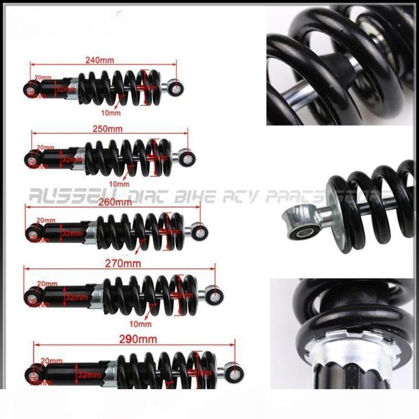 hydraulic absorber suspension for cross dirt pit bike atv quad accessories motocross 800lbs 240mm 250mm 260mm 270mm 290mm
hydraulic absorber suspension for cross dirt pit bike atv quad accessories motocross 800lbs 240mm 250mm 260mm 270mm 290mm