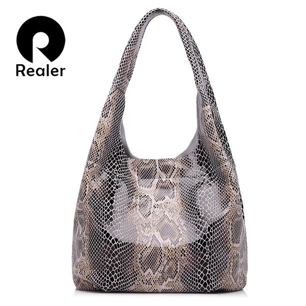 realer genuine leather handbags large totes classic serpentine prints shoulder bag ladies hobos bags for women handle bucket c0121
realer genuine leather handbags large totes classic serpentine prints shoulder bag ladies hobos bags for women handle bucket c0121