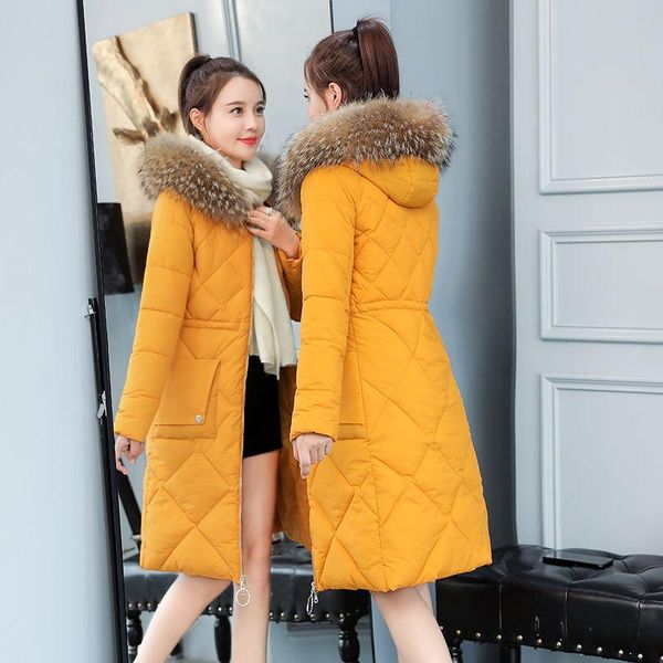 women's down & parkas winter 2021 cotton padded jacket long slim fit over the knee, Black
women's down & parkas winter 2021 cotton padded jacket long slim fit over the knee, Black