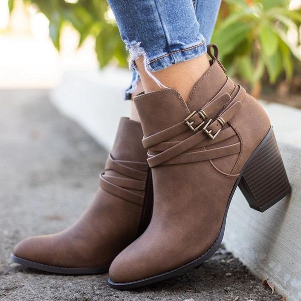 vintage boots women buckle pu shoes women short boots square heels fashion pointed toe ankle all match breathable new, Black
vintage boots women buckle pu shoes women short boots square heels fashion pointed toe ankle all match breathable new, Black