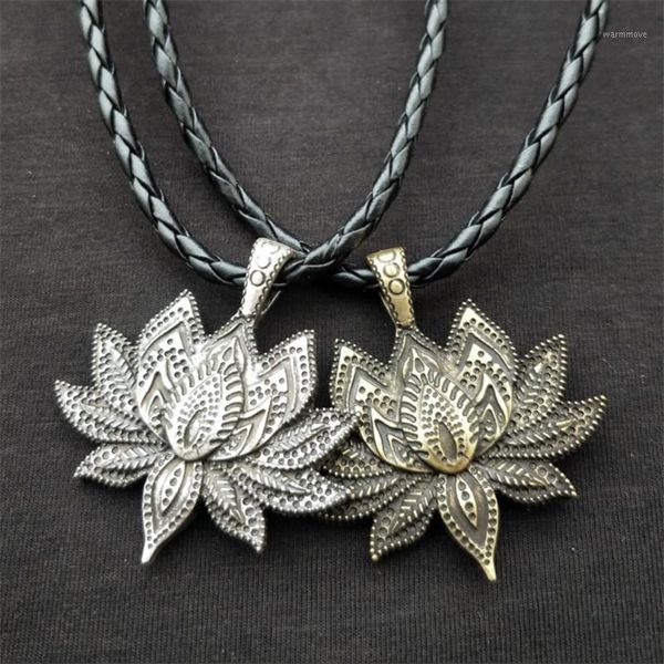 charm vintage mandala lotus flower pendant necklace for women men metal leather chain necklaces amulet religious jewelry gifts1, Silver
charm vintage mandala lotus flower pendant necklace for women men metal leather chain necklaces amulet religious jewelry gifts1, Silver