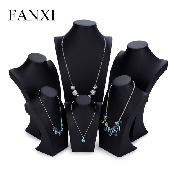 oirlv black pu leather jewelry display stand mannequin model necklace/pendant bust holder jewelry expositor showcase, Pink;blue
oirlv black pu leather jewelry display stand mannequin model necklace/pendant bust holder jewelry expositor showcase, Pink;blue