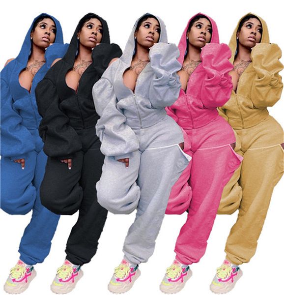 женщины из двух частей брюки sets мода сыпучие длинным рукавом ruched с капюшоном zip толстовка set женщины дизайнеры одежда, White
женщины из двух частей брюки sets мода сыпучие длинным рукавом ruched с капюшоном zip толстовка set женщины дизайнеры одежда, White