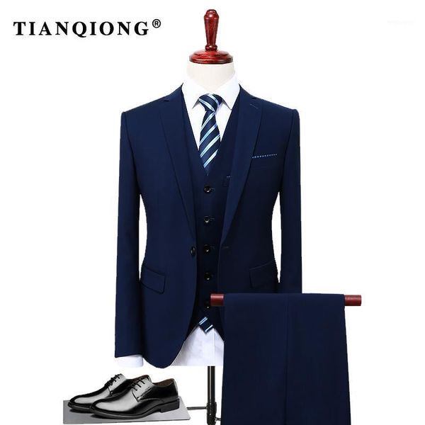 tian qiong blue 3 piece suit men korean fashion business mens suits designers 2021 slim fit wedding suits for men size s-4xl1, White;black
tian qiong blue 3 piece suit men korean fashion business mens suits designers 2021 slim fit wedding suits for men size s-4xl1, White;black