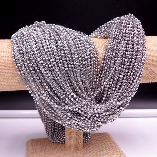 chains 1.5/2/2.4/3/3.2mm ball chain silver color 316 stainless steel cable necklace 18"-36" choose
chains 1.5/2/2.4/3/3.2mm ball chain silver color 316 stainless steel cable necklace 18"-36" choose