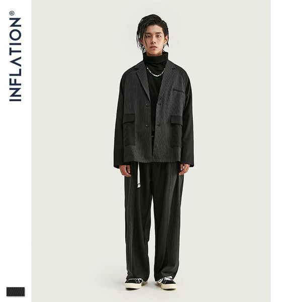 inflation men patchwork blazer loose fit fashion suit brand street men casual blazer black color masculino blazers mens suit, White;black
inflation men patchwork blazer loose fit fashion suit brand street men casual blazer black color masculino blazers mens suit, White;black