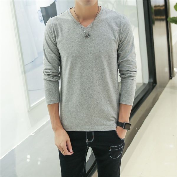 mens t shirts pure color v neck long sleeved t-shirt for male thin material tee shirt men clothing tees kg-340, White;black
mens t shirts pure color v neck long sleeved t-shirt for male thin material tee shirt men clothing tees kg-340, White;black