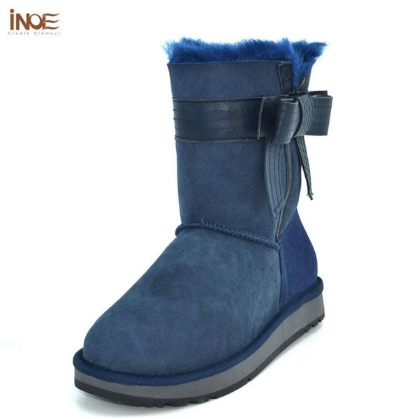 inoe fashion sheepskin suede leather shearling wool fur lined mid-calf winter boots for women keep warm snow boots navy blue, Black
inoe fashion sheepskin suede leather shearling wool fur lined mid-calf winter boots for women keep warm snow boots navy blue, Black