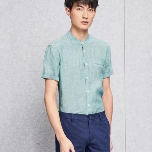 men's casual shirts linen short sleeve men single breasted green comfortable breathe male summerwear size 38-42 1, White;black
men's casual shirts linen short sleeve men single breasted green comfortable breathe male summerwear size 38-42 1, White;black