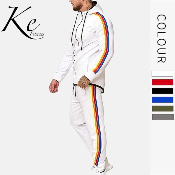ke new men's sports suit cotton fashion fitness suit color men's leisure big size extra sports set men tracksuit men, White;black
ke new men's sports suit cotton fashion fitness suit color men's leisure big size extra sports set men tracksuit men, White;black