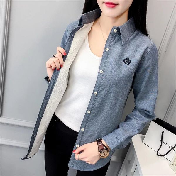 2xl autumn winter womens clothing new fashion office turn down collar long sleeve blouse embroidery thick blouses warm shirt, White
2xl autumn winter womens clothing new fashion office turn down collar long sleeve blouse embroidery thick blouses warm shirt, White