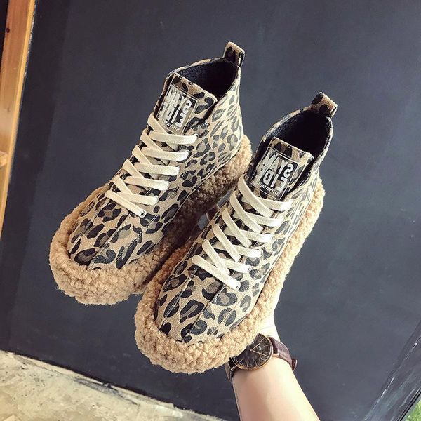 winter leopard print boots women new non-slip warm short cotton shoes ladies fur flat casual ankle boots winter, Black
winter leopard print boots women new non-slip warm short cotton shoes ladies fur flat casual ankle boots winter, Black