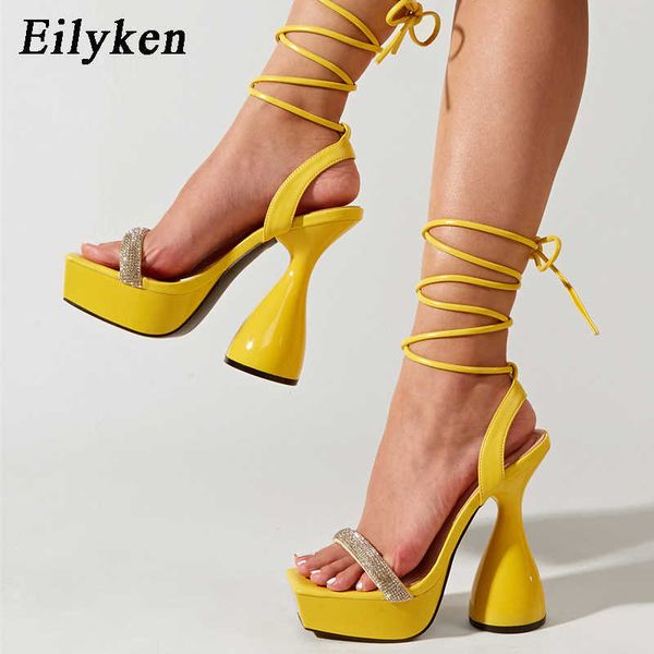 2022 classic luxury crystal women platform sandals fashion peep toe ankle strap lace-up strange high heels party shoes mei red yellow paris, Black
2022 classic luxury crystal women platform sandals fashion peep toe ankle strap lace-up strange high heels party shoes mei red yellow paris, Black
